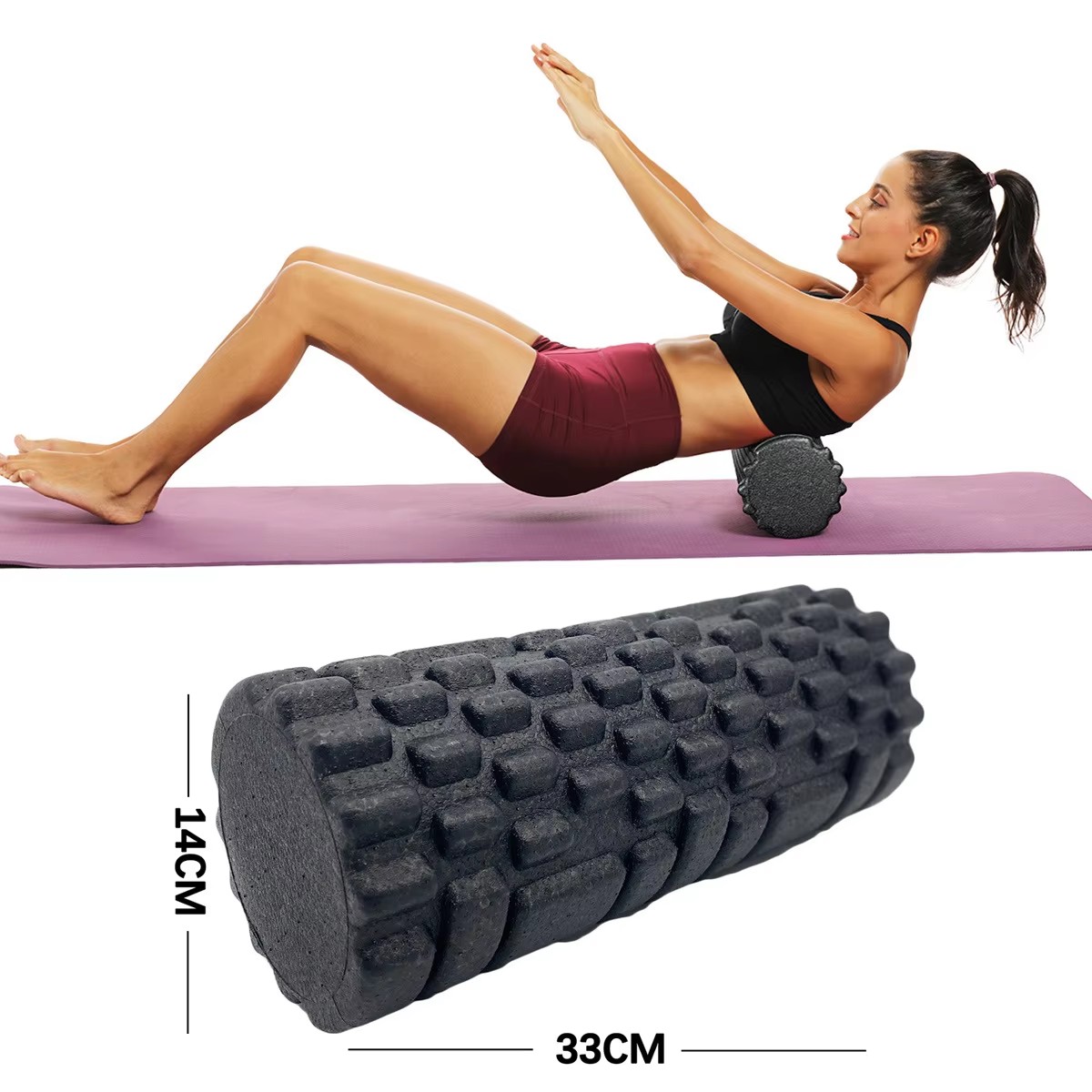 Health Wellness And Fitness - 30/33cm rolo de espuma de fitness