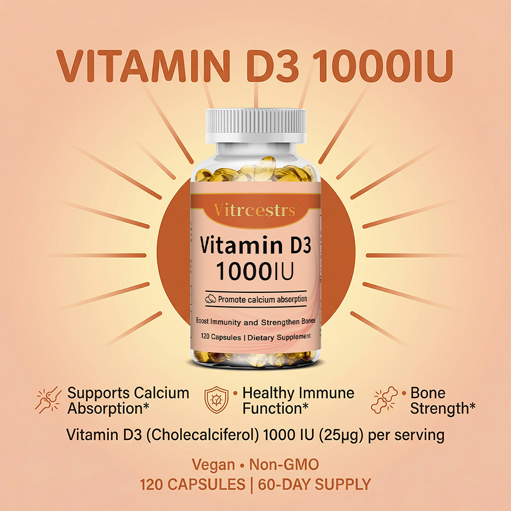 Cápsulas de Vitamina D3 1000 I - Health Wellness And avaliação e preço